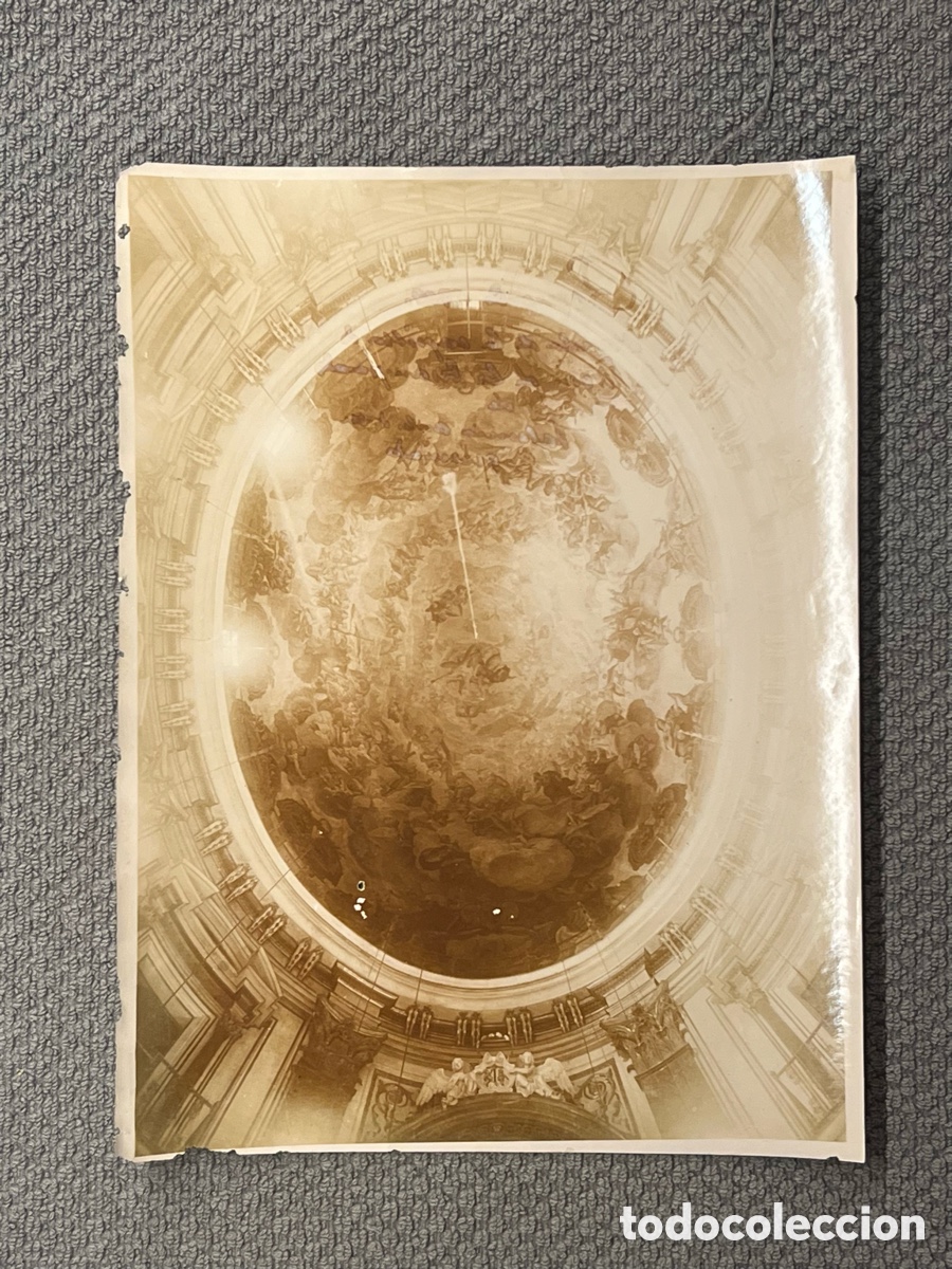 Fotograf&iacute;a antigua: VALENCIA. B&oacute;veda de la Capilla de la Virgen de los Desamparados antes de ser quemada (a.1910)