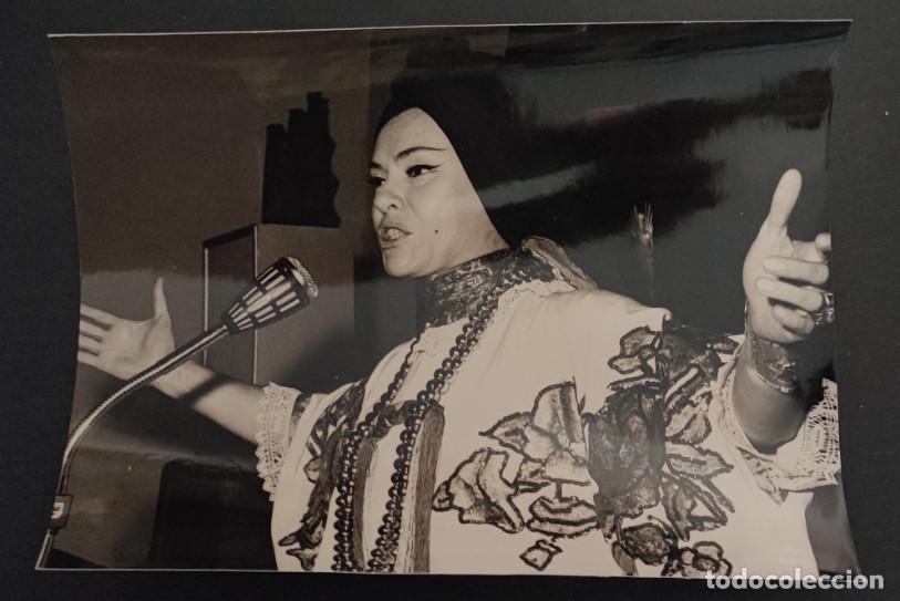 Fotograf&iacute;a antigua: MARIA ALEJANDRA LA FOLKLORISTA DE MEJICO EN MADRID, FOTOGRAFIA ANTIGUA, 18 X 14 CM