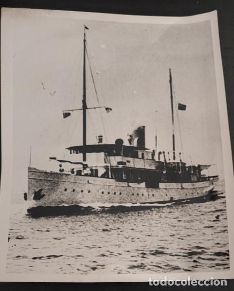 Fotograf&iacute;a antigua: EL VETERANO BARCO HINIESTA SE RESISTE A LA JUBILACION, TELEFOTO 19 X 15,5 CM
