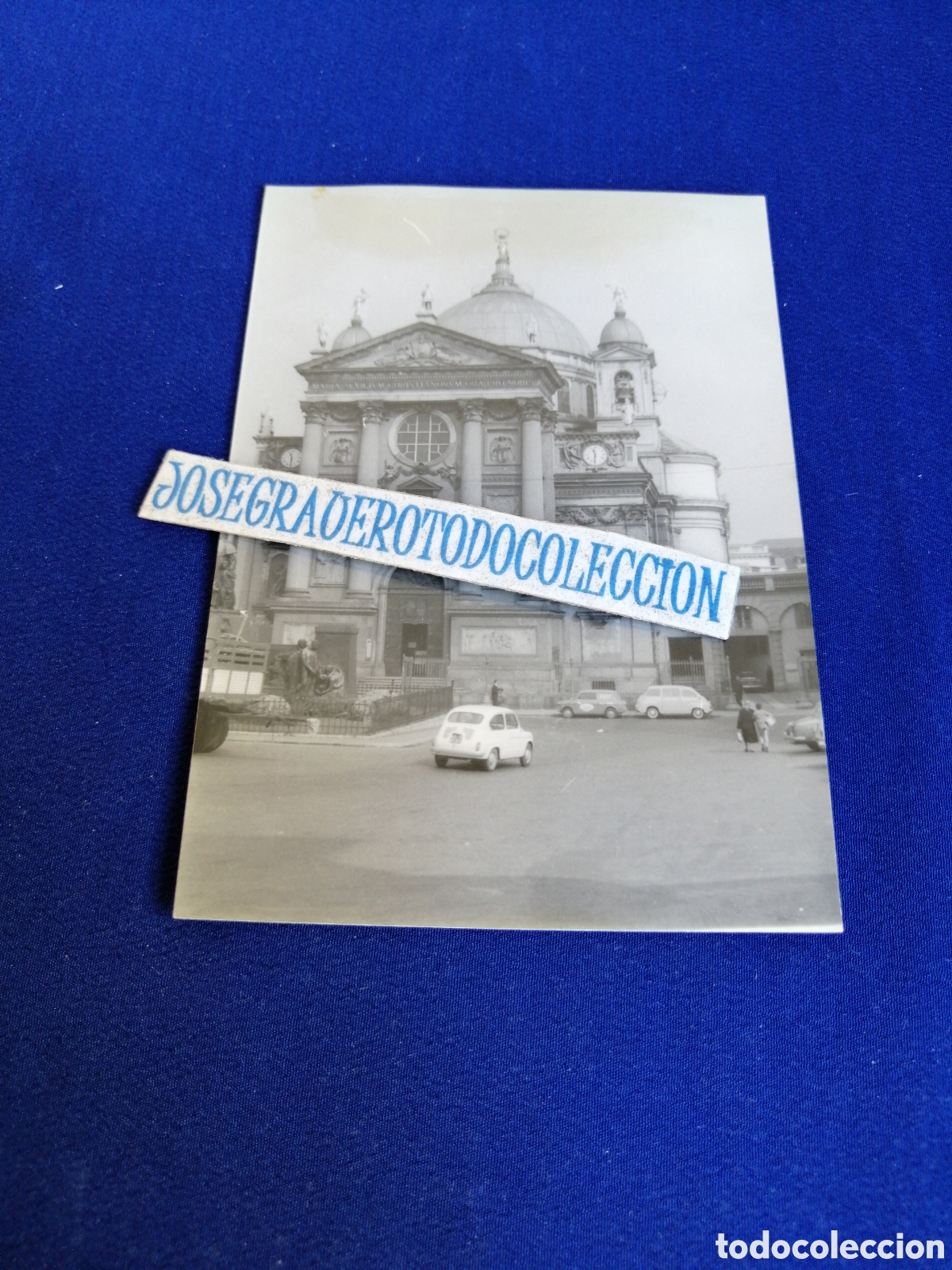 Fotograf&iacute;a antigua: TURIN (ITALIA) BAS&Iacute;LICA DE MARIA AUXILIADORA-SEAT 600 FOTOGRAF&Iacute;A ANTIGUA A&Ntilde;O 1963