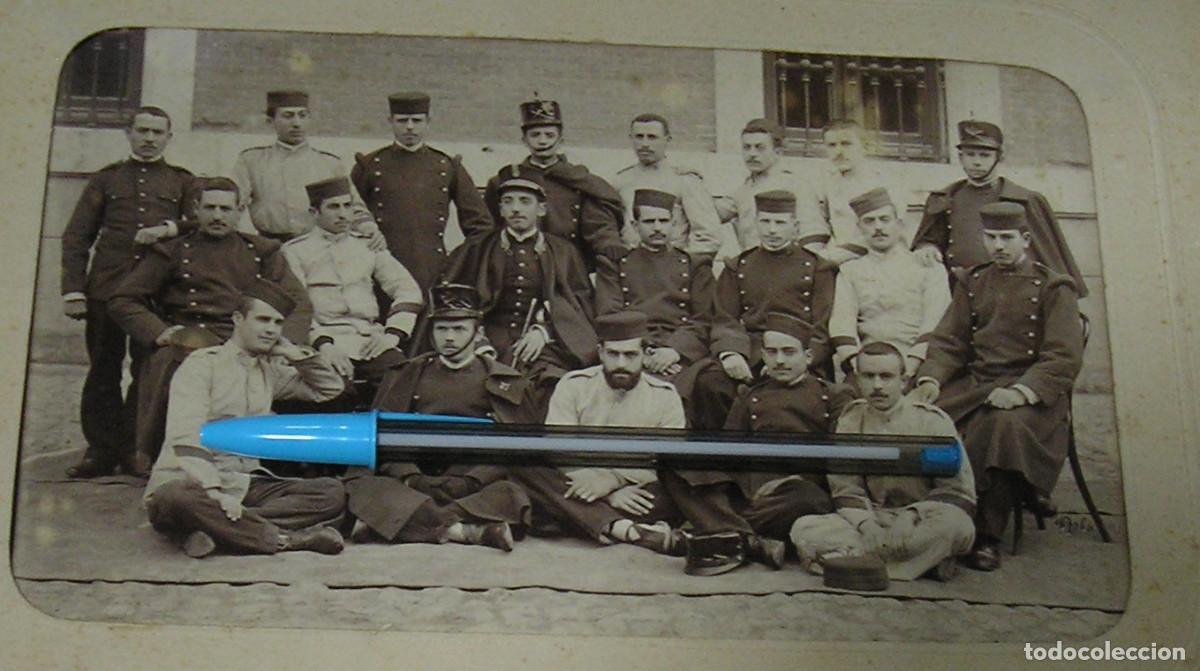 Fotograf&iacute;a antigua: ANTIGUA FOTO FOTOGRAFIA REGIMIENTO DE INFANTERIA CUENCA NUMERO 27 MADRID 1897 VER FOTOS (26-7)