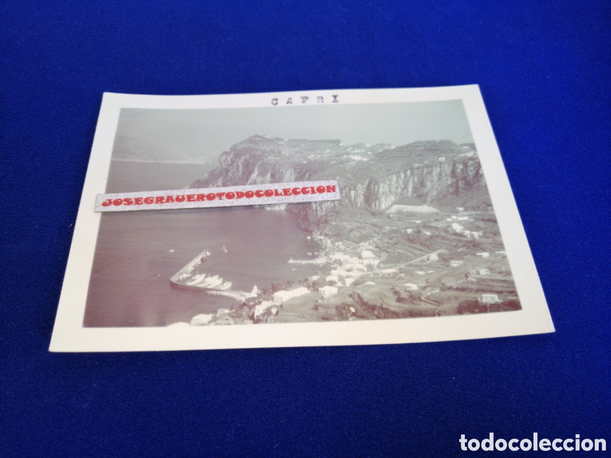 Fotograf&iacute;a antigua: CAPRI (NAPOLES) ITALIA FOTOGRAF&Iacute;A ANTIGUA SIGLO PASADO