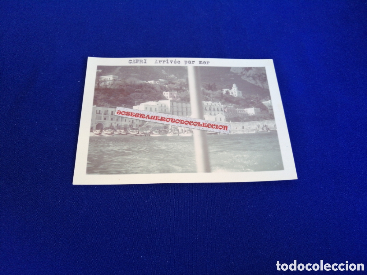 Fotograf&iacute;a antigua: CAPRI (NAPOLES) ITALIA FOTOGRAF&Iacute;A ANTIGUA SIGLO PASADO