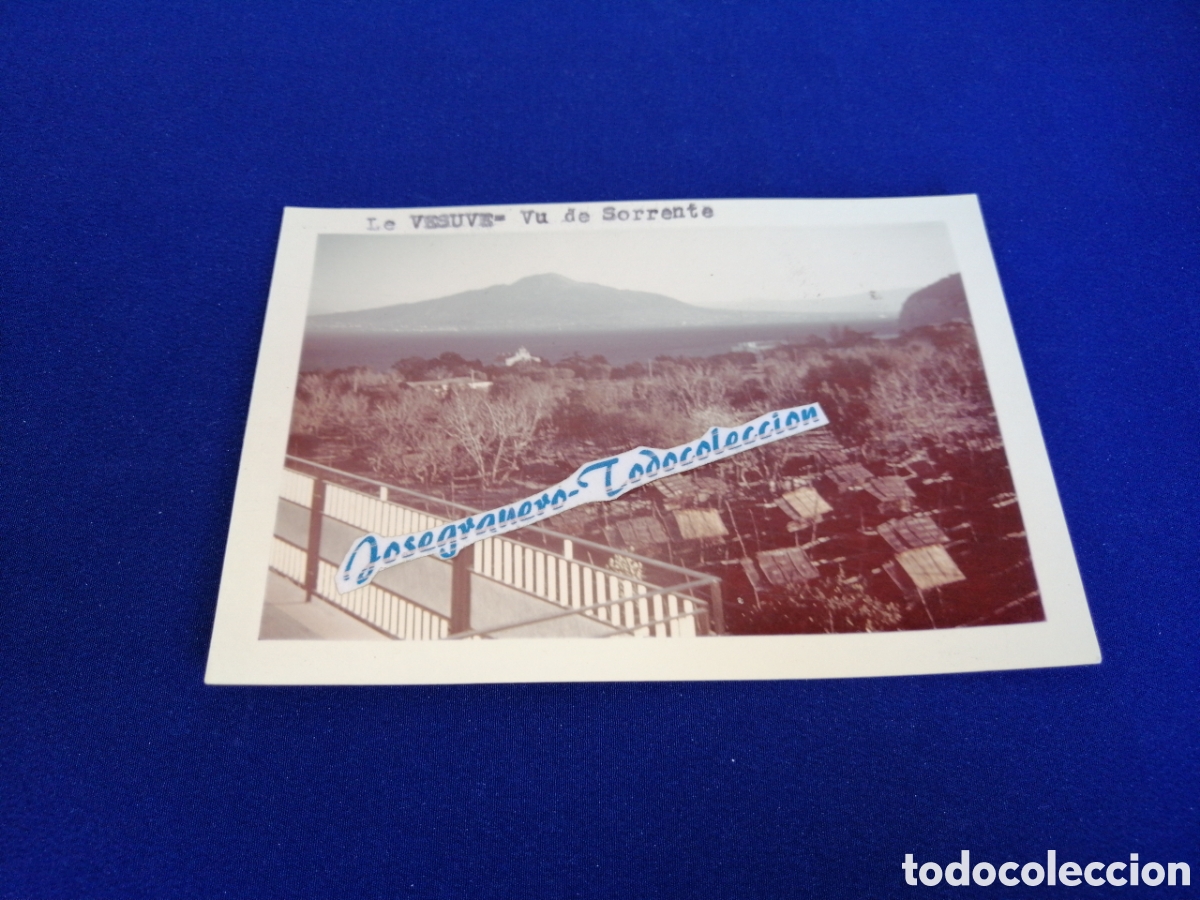 Fotograf&iacute;a antigua: NAPOLES (ITALIA) VESUBIO FOTOGRAF&Iacute;A ANTIGUA SIGLO PASADO