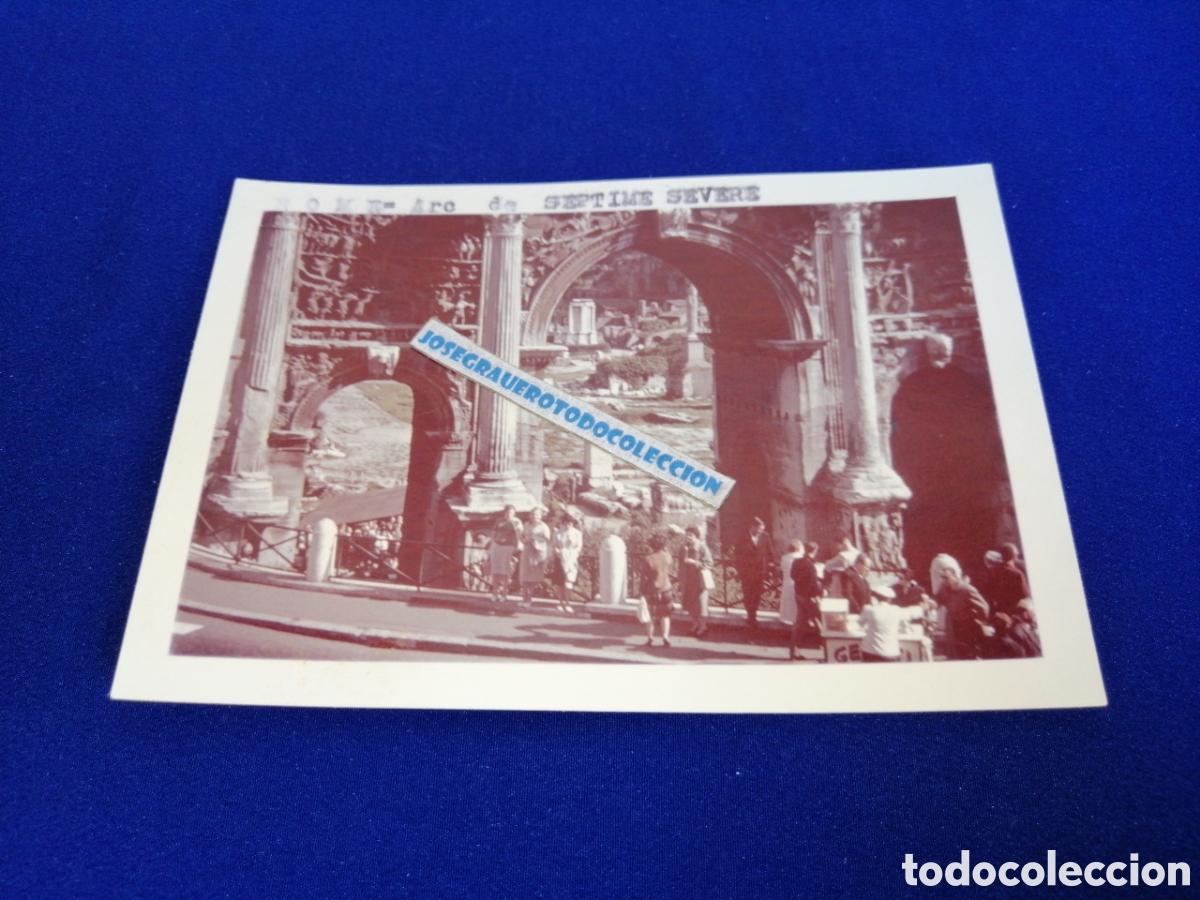 Fotograf&iacute;a antigua: ROMA (ITALIA) ARCO DE SEPTIMIO SEVERO FOTOGRAF&Iacute;A ANTIGUA SIGLO PASADO