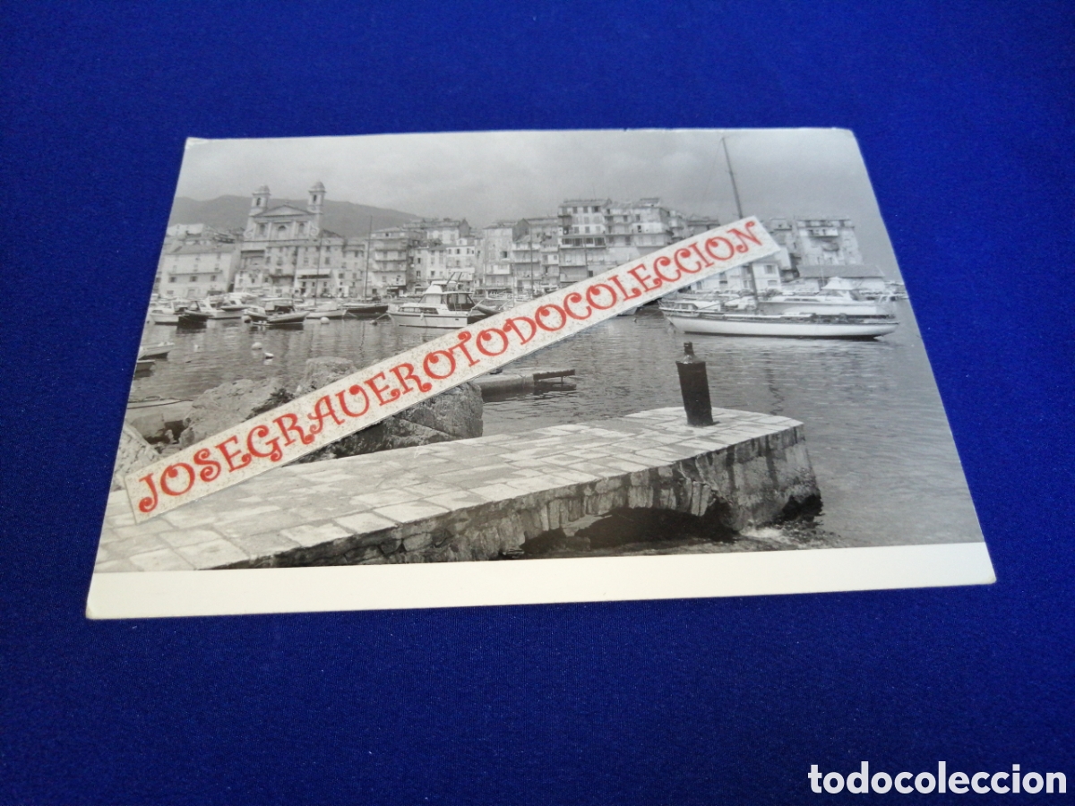 Fotograf&iacute;a antigua: CORCEGA (FRANCIA) PUERTO FOTOGRAF&Iacute;A ANTIGUA SIGLO PASADO