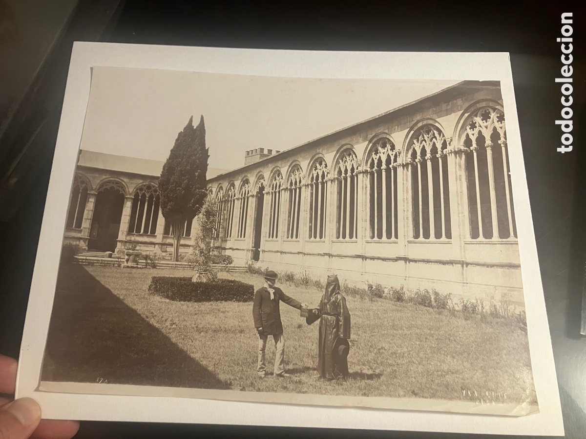 Fotograf&iacute;a antigua: Enrico van Lint ( 1808-1884) Camposanto di Pisa. Alb&uacute;mina.