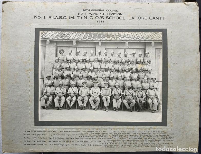 Fotograf&iacute;a antigua: 16 TH GENERAL COURSE N&ordm; 1 WING B DIVISION SCHOOL, LAHORE CANTT 1942 - ALBUMINA-4283