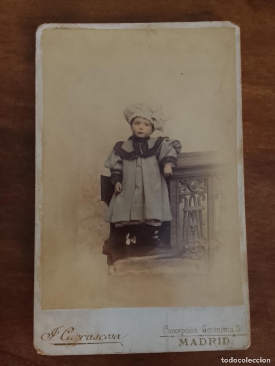 Fotografia antiga: Fotograf&iacute;a antigua alb&uacute;mina. Fot&oacute;grafo F. Carrascosa, Madrid