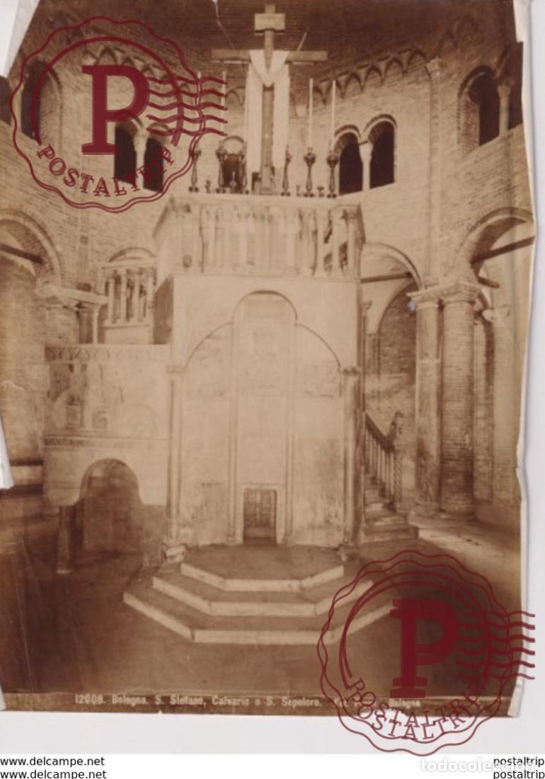 Fotograf&iacute;a antigua: BOLOGNE S STEFANO CALVARIO O S SEPOLCRO FOT POPPI BOLOGNE ETAT SEE SCAN PHOTOGRAPHIE 26*19CM