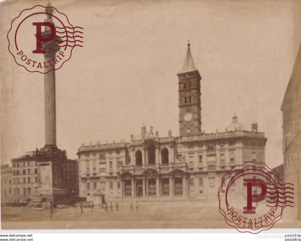 Fotograf&iacute;a antigua: The Basilica di Santa Maria Maggiore ITALY ITALIA ROME ROMA PHOTOGRAPHIE 26*20CM