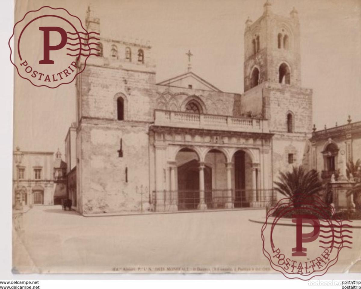 Alte Fotografie: MONREALE II DUOMO ED ALINARI ITALY ITALIA PHOTOGRAPHIE 25*20CM