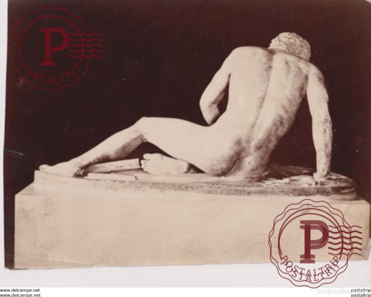 Alte Fotografie: SMALL TEAR LEFT SIDE GLADIATORE ITALY ITALIA PHOTOGRAPHIE 25*18CM