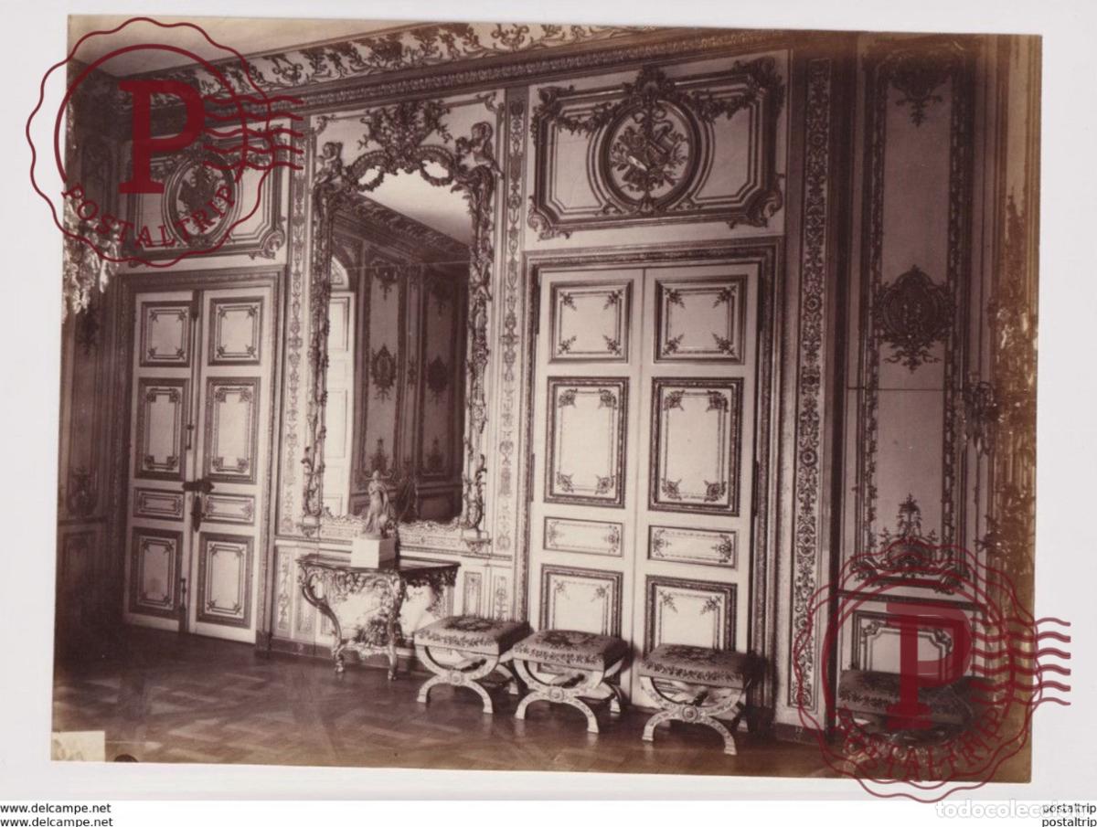Fotograf&iacute;a antigua: SALON DES APPARTEMENTS DE LOUIS XV 26*20CM PHOTOGRAPHIE