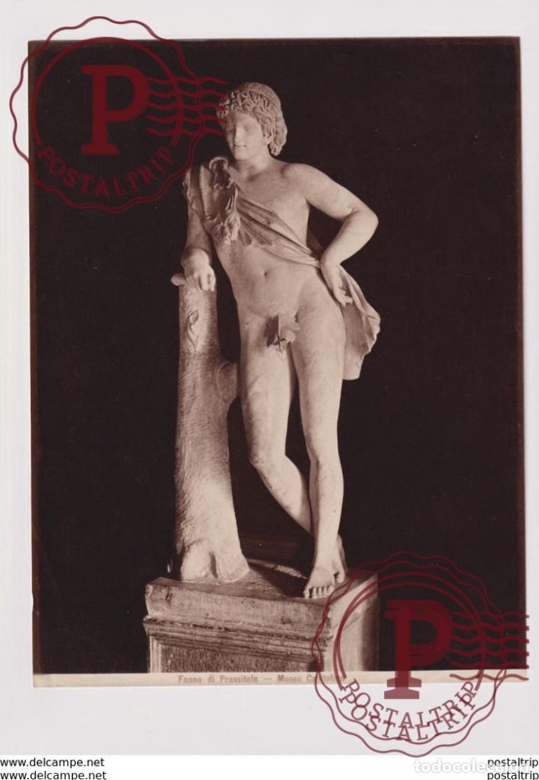 Fotograf&iacute;a antigua: FAUNO DI PRASSITELE MUSEO CAPITOLINO 25*19CM PHOTOGRAPHIE