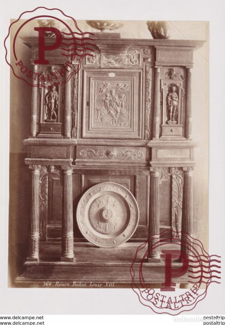 Antique Photography: FRANCE ROUEN BAHUT LOUIS XIII 25*19CM PHOTOGRAPHIE
