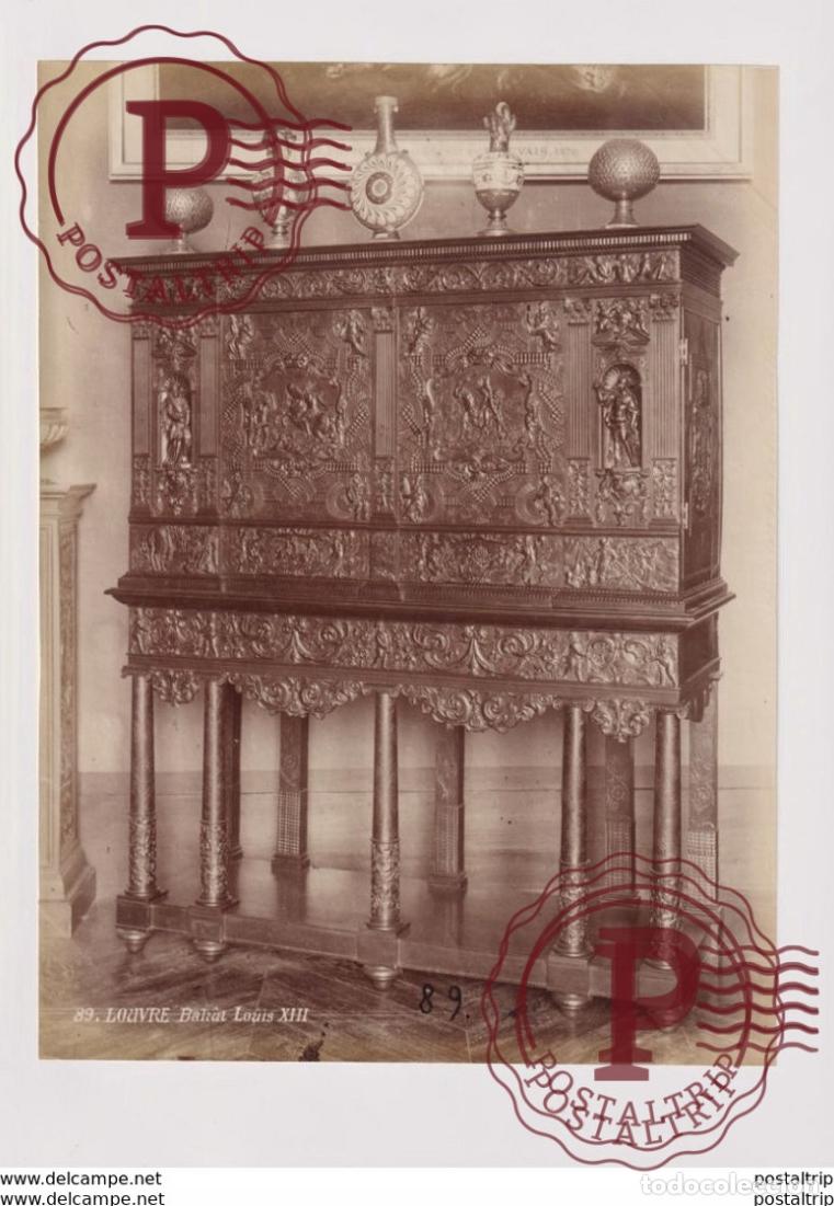 Antique Photography: FRANCE LOUVRE PARIS BAHUT LOUIS XIII 25*18CM PHOTOGRAPHIE