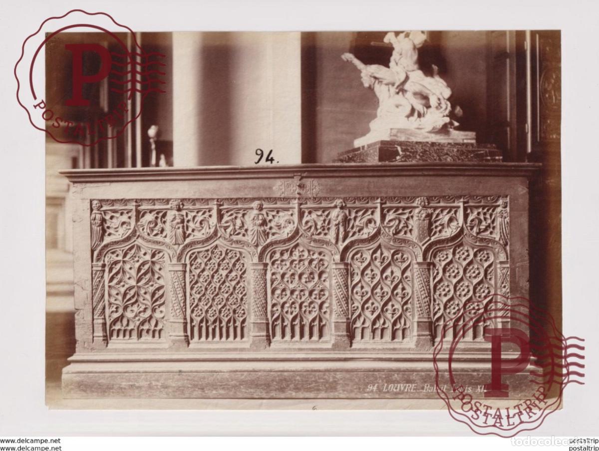Photographie ancienne: LOUVRE BAHUT LOUIS XII 26*20CM PHOTOGRAPHIE