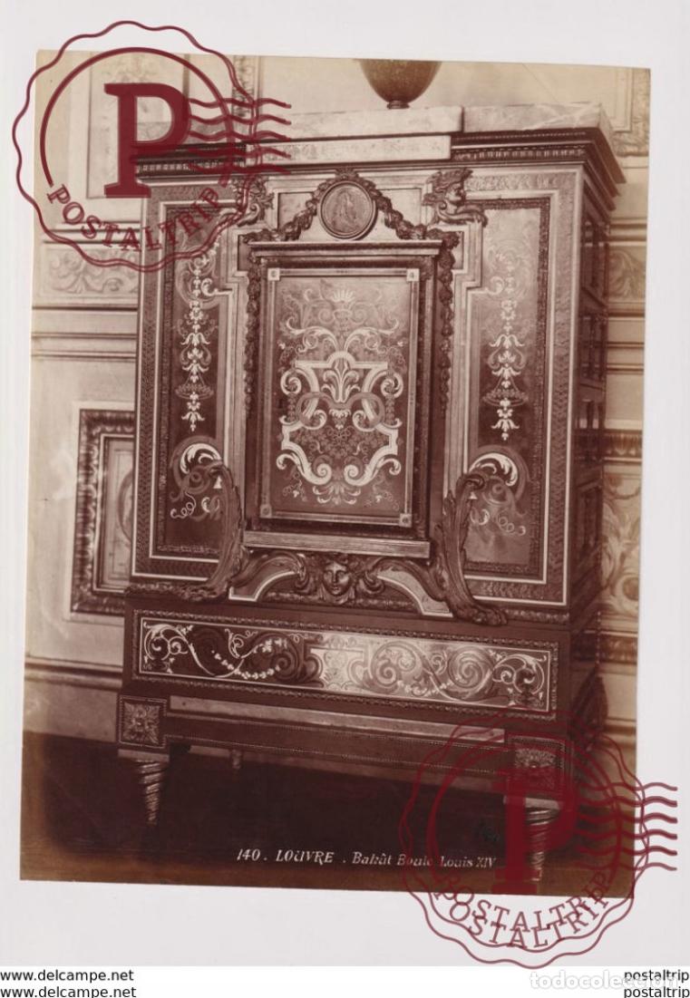 Photographie ancienne: LOUVRE BAHUT BOULE LOUIS XIV 25*18CM PHOTOGRAPHIE