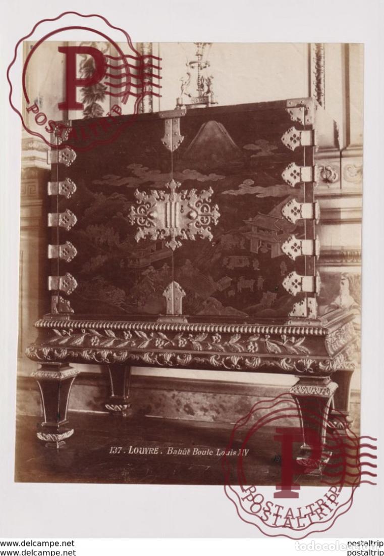 Photographie ancienne: LOUVRE BAHUT BOULE LOUIS XIV 24*18CM PHOTOGRAPHIE