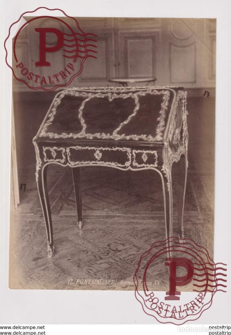 Fotograf&iacute;a antigua: FONTAINEBLEAU BUREAU LOUIS XV 24*19CM PHOTOGRAPHIE