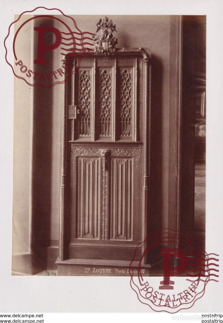 Fotograf&iacute;a antigua: LOUVRE PORTE LOUIS XII 24*18CM PHOTOGRAPHIE