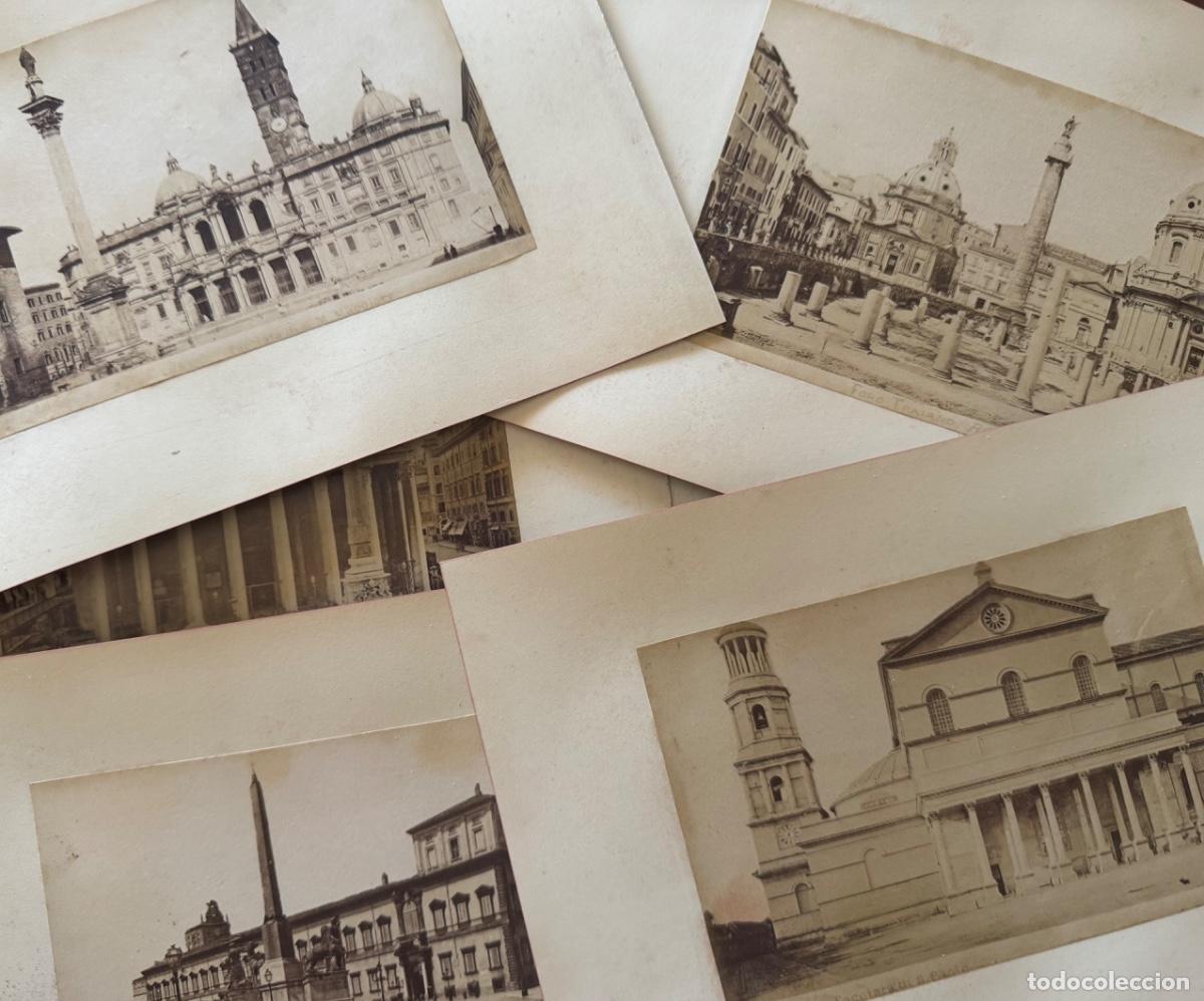 Antique Photography: DIEZ FOTOGRAF&Iacute;AS ALB&Uacute;MINAS DE MONUMENTOS ROMA - EN ANVERSO Y REVERSO - CIRCA 1880