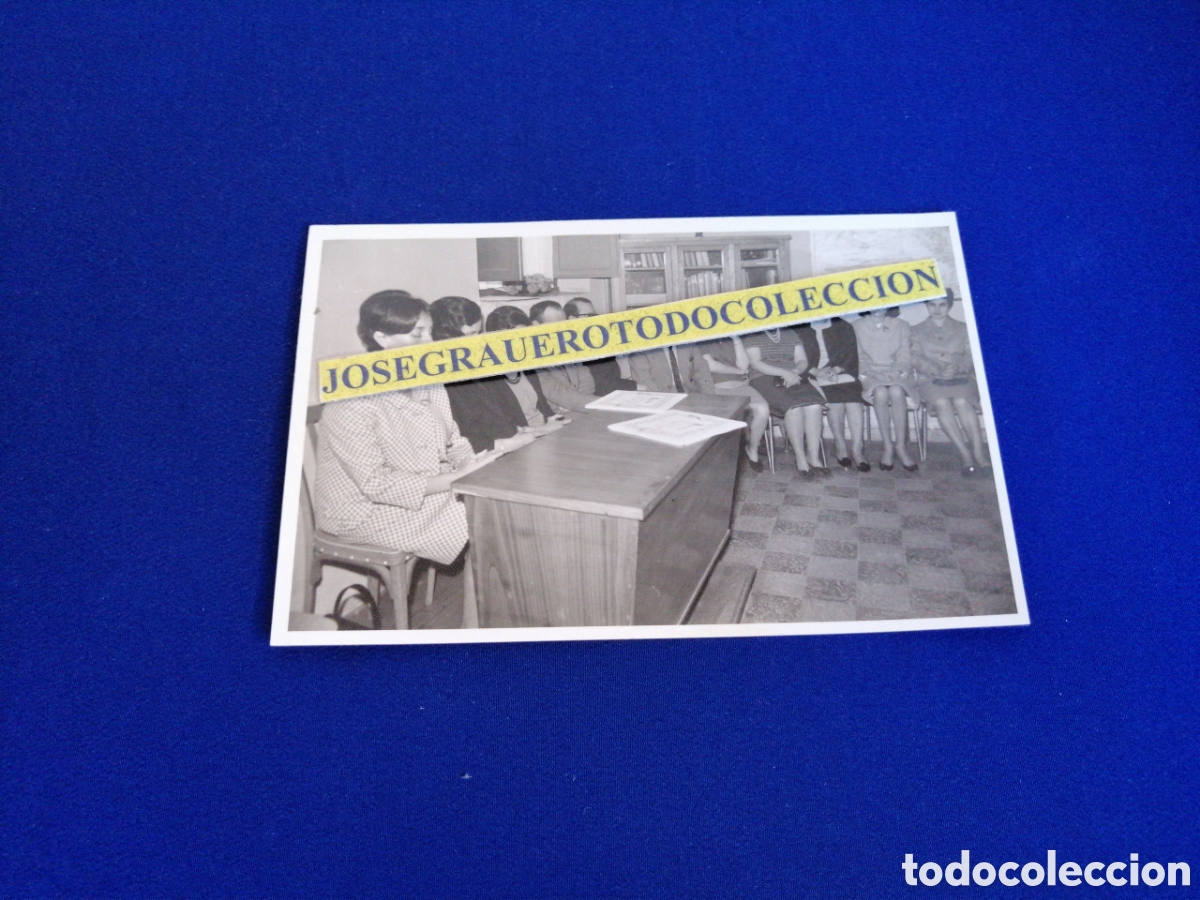 Antique Photography: ESCUELA - HOGAR COLEGIO CLAUSURA CURSO 1965-66 SELLO FOTOGR&Aacute;FICO FOTO MU&Ntilde;IZ (TURON) ASTURIAS FOTO