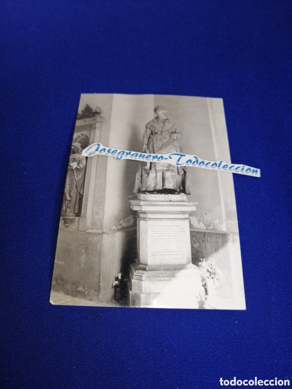 Fotografia antiga: GENOVA (ITALIA) MONUMENTO FUNERARIO CATERINA CAMPODONICO FOTOGRAF&Iacute;A ANTIGUA SIGLO PASADO