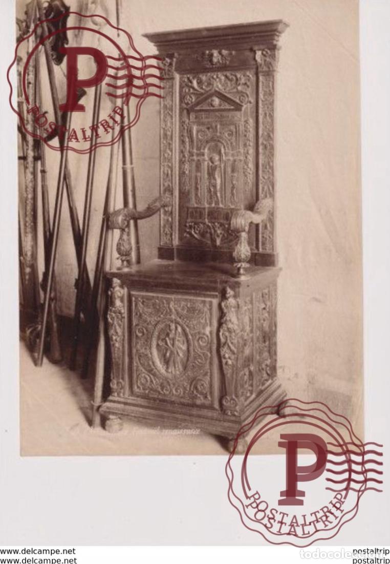 Fotograf&iacute;a antigua: FAUTEUIL RENAISSANCE 25*18CM PHOTOGRAPHIE