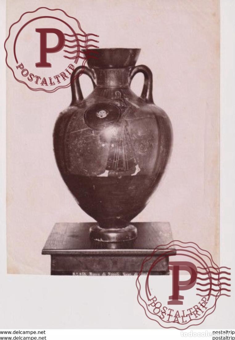 Fotografia antica: MUSEO DI NAPOLI VASO DI CUMD 25*19CM PHOTOGRAPHIE