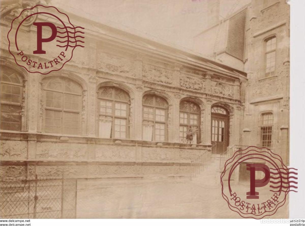 Fotograf&iacute;a antigua: ROUEN FRANCE bourgtheroulde HOTEL 27*21CM PHOTOGRAPHIE