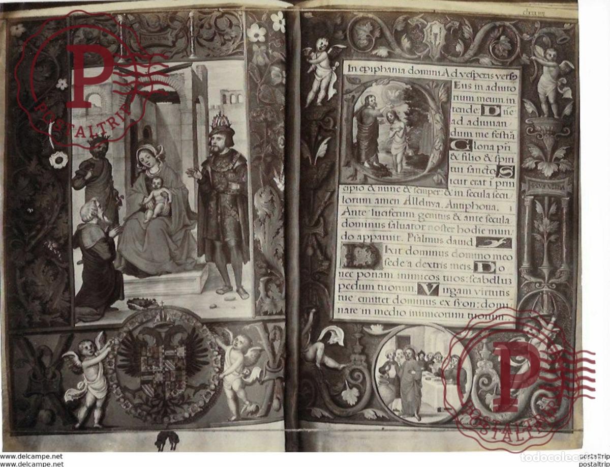 Photographie ancienne: manuscrit DE LESCORIAL 28*21CM PHOTOGRAPHIE