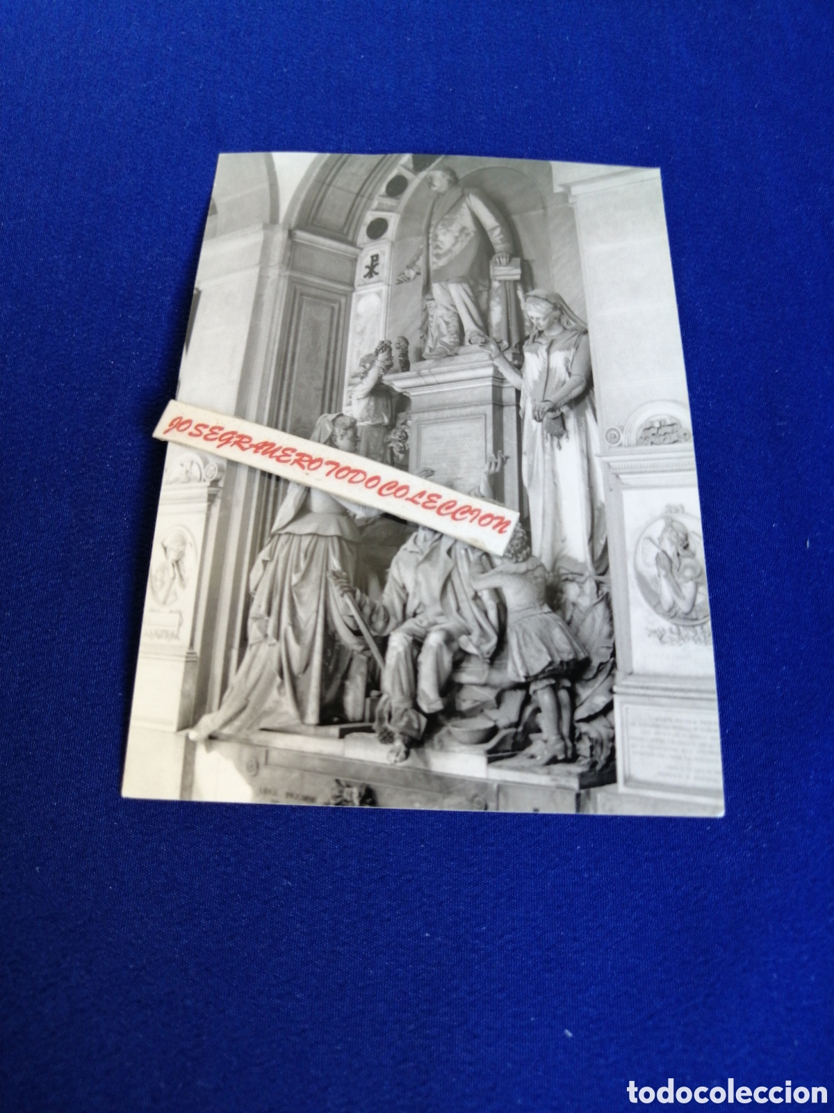 Fotograf&iacute;a antigua: GENOVA (ITALIA) MONUMENTO F&Uacute;NEBRE FOTOGRAF&Iacute;A ANTIGUA SIGLO PASADO
