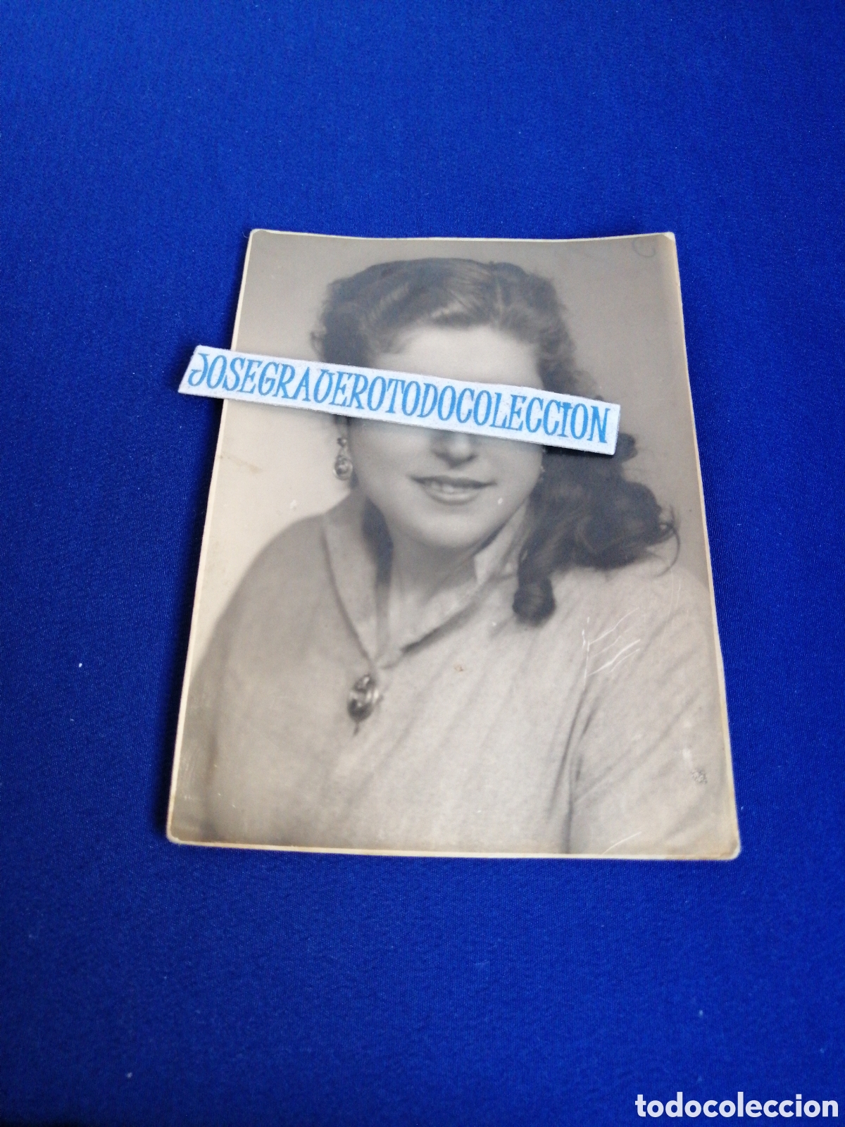 Fotograf&iacute;a antigua: MODELO POSANDO A&Ntilde;O 1954 SELLO FOTOGR&Aacute;FICO CENCERRADO (QUINTAMAR) FOTOGRAF&Iacute;A ANTIGUA SIGLO PASADO
