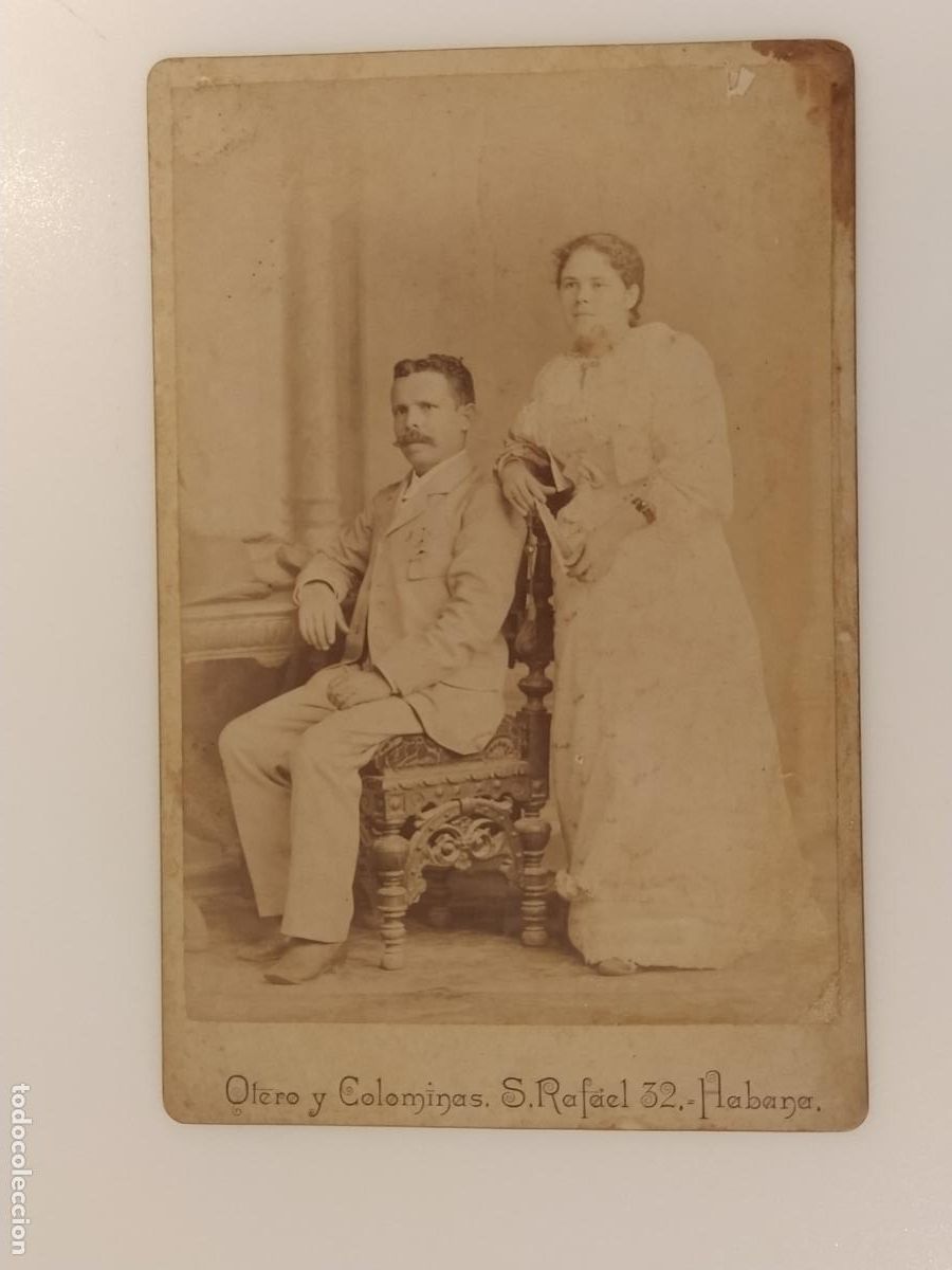 Fotograf&iacute;a antigua: SABINA Y SALVADOR ESTRADA - FOTO OTERO Y COLOMINAS , HABANA (CUBA) - FOTOGRAFIA ANTIGUA -(K-16.148)