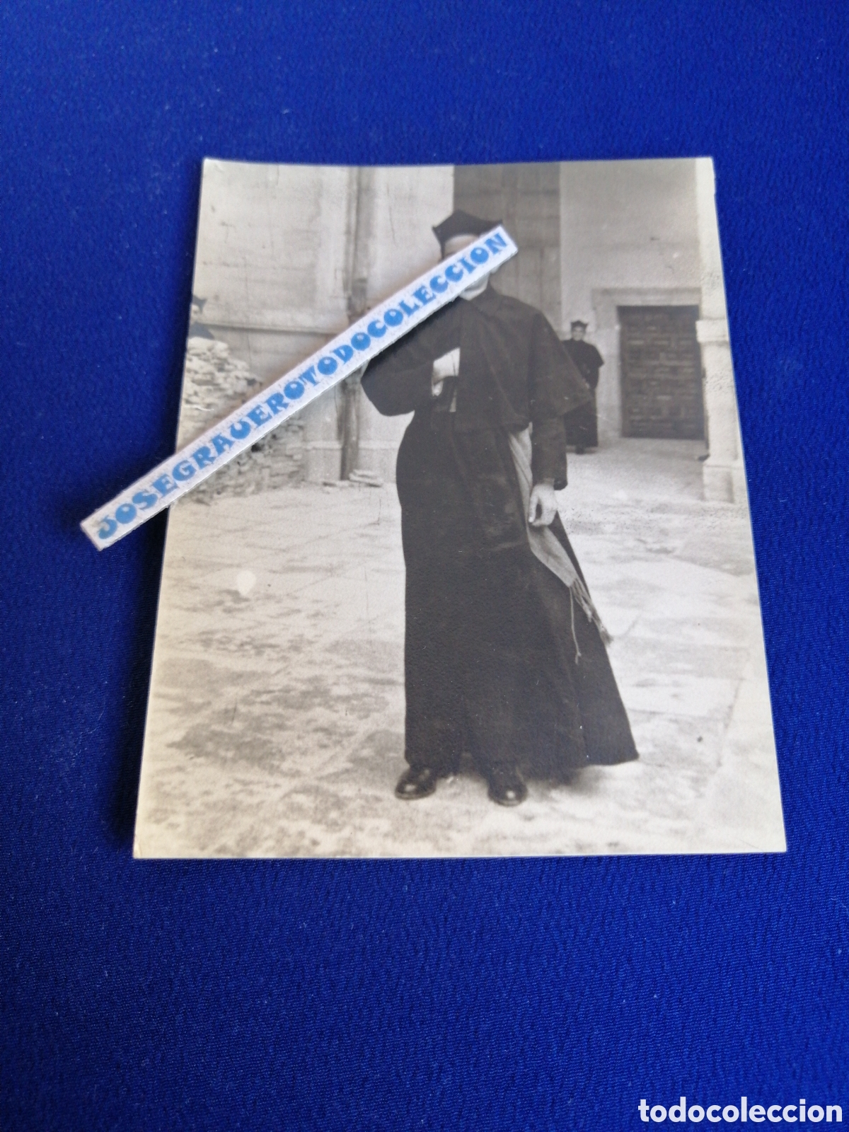 Fotograf&iacute;a antigua: SEMINARISTA - CURA JOVEN MODELO POSANDO FOTOGRAF&Iacute;A ANTIGUA SIGLO PASADO