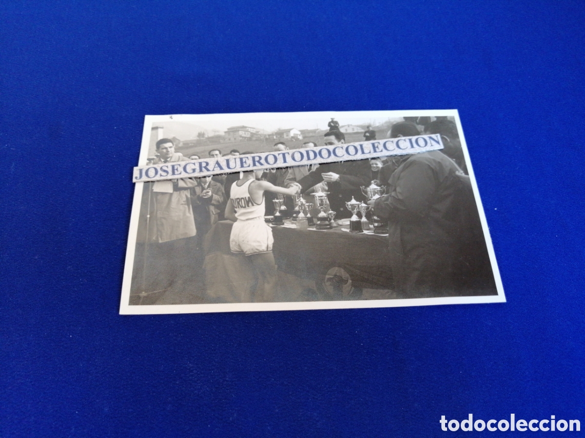 Fotograf&iacute;a antigua: 1&deg; CROSS DE SANTA BARBARA CONSEJO DEPORTIVO DE TURON SELLO FOTOGR&Aacute;FICO FOTO MU&Ntilde;IZ (TURON)