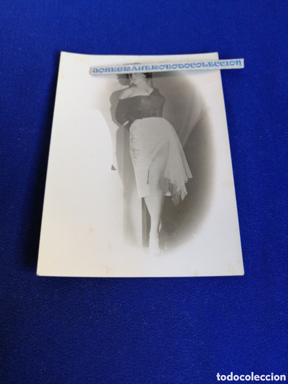 Fotograf&iacute;a antigua: MUJER MODELO FUMANDO POSANDO FOTOGRAF&Iacute;A ANTIGUA SIGLO PASADO