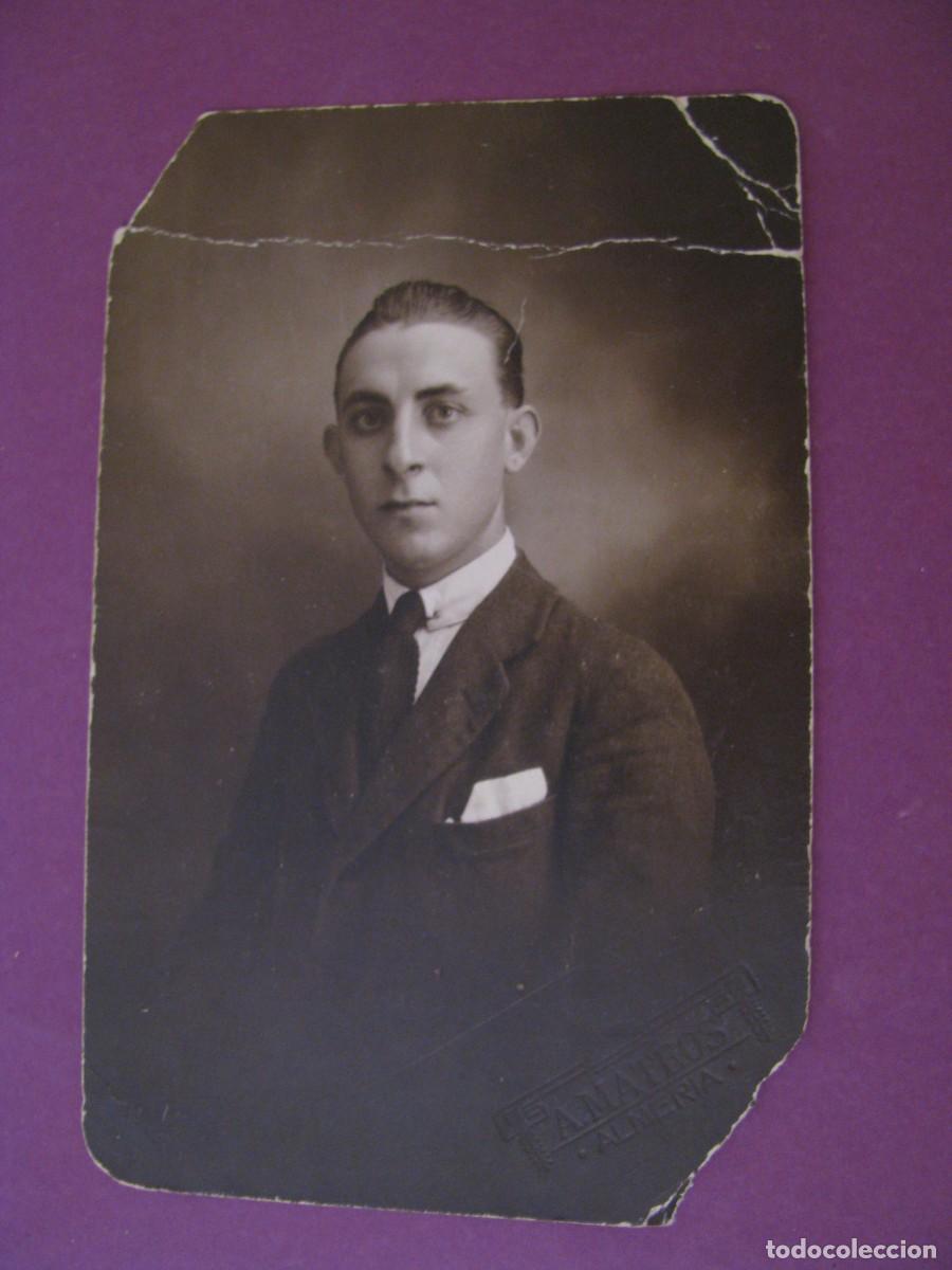 Fotograf&iacute;a antigua: ANTIGUA FOTO CABALLERO - SELLO SECO A. MATEOS, ALMER&Iacute;A. A&Ntilde;OS 1920. 13X8,5 CM