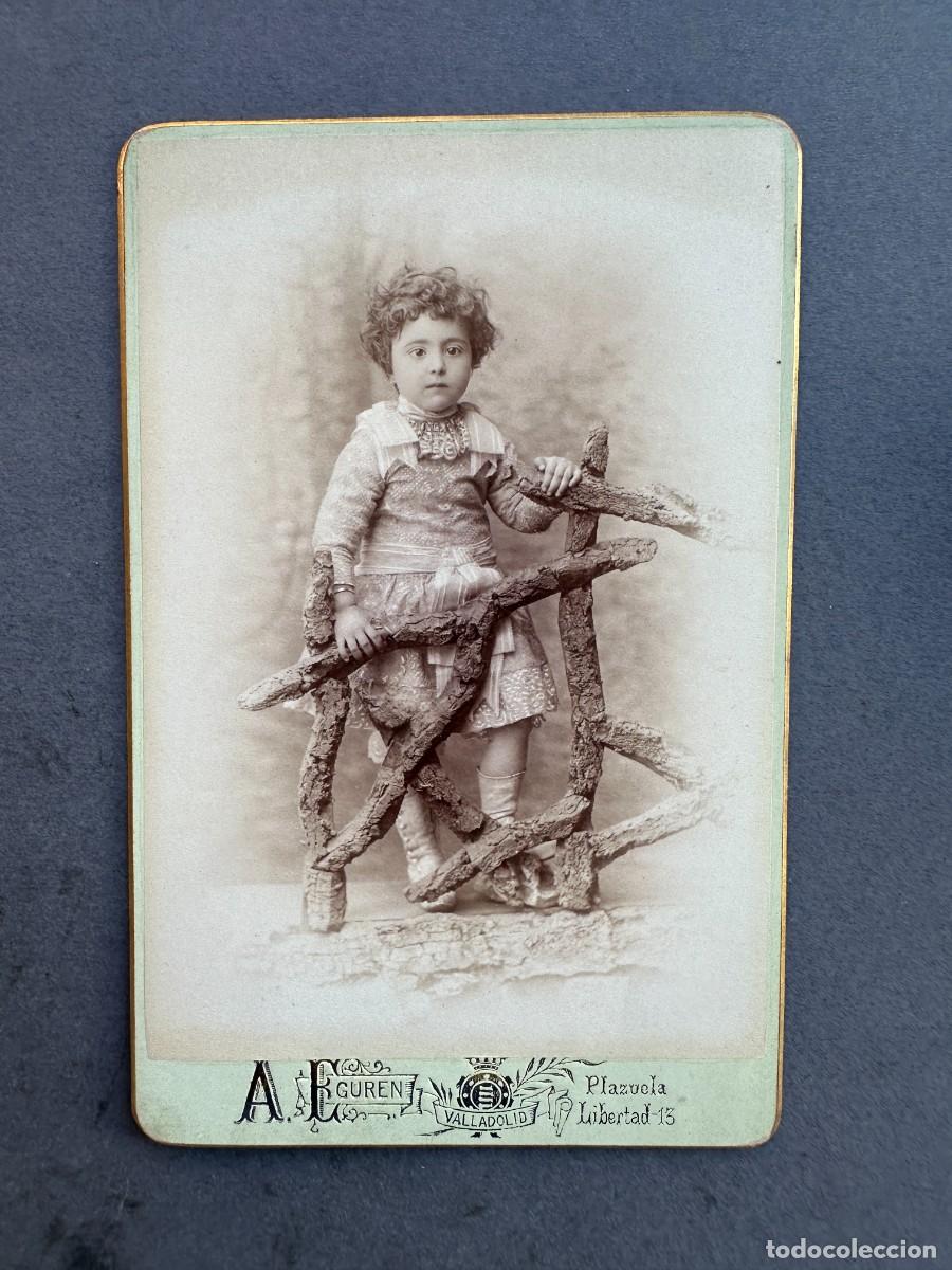 Fotograf&iacute;a antigua: XIX - FOTOGRAFIA DE A. EGUREN - VALLADOLID - NI&Ntilde;O