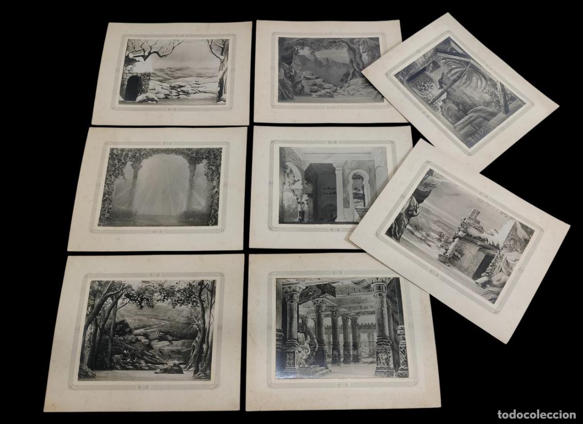 Fotograf&iacute;a antigua: CONJUNTO DE ANTIGUAS ALB&Uacute;MINAS DE ESCENOGRAFIAS TEATRALES. PAPEL FOTOGR&Aacute;FICO. ESPA&Ntilde;A. SIGLO XX.