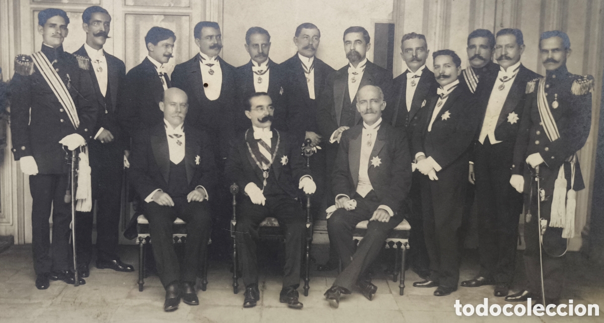 Fotograf&iacute;a antigua: VENEZUELA FOTOGRAF&Iacute;A RETRATO PRESIDENTE VICTORINO M&Aacute;RQUEZ BUSTILLOS GABINETE MIRAFLORES 1914