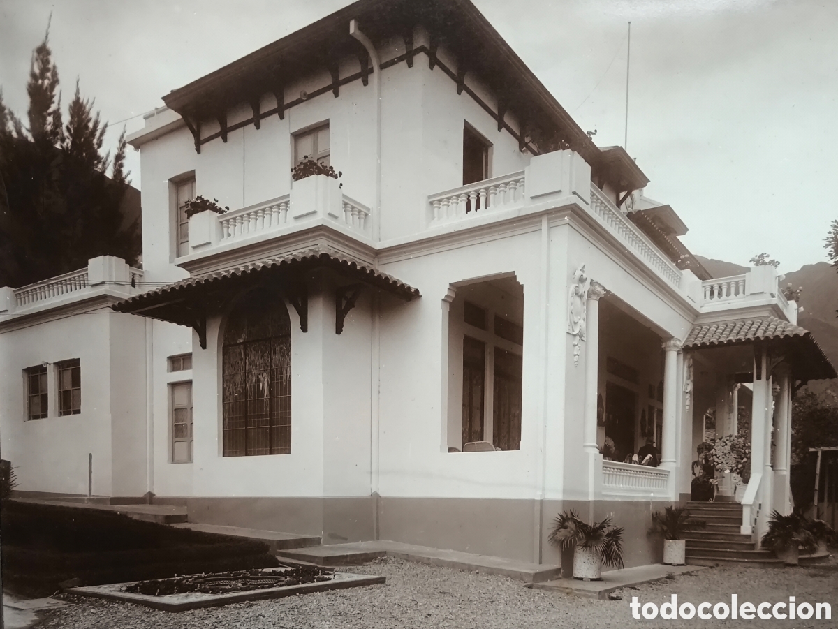 Fotograf&iacute;a antigua: VENEZUELA ARQUITECTURA ECL&Eacute;CTICA QUINTA EL PARA&Iacute;SO CARACAS FOTOGRAF&Iacute;A SELLO BRIEN & PIETRI C. 1925