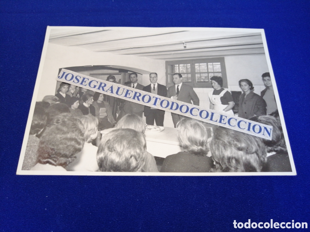 Fotograf&iacute;a antigua: INAGURACION ESCUELA DEL HOGAR (TURON) ASTURIAS FOTOGRAF&Iacute;A ANTIGUA SIGLO PASADO
