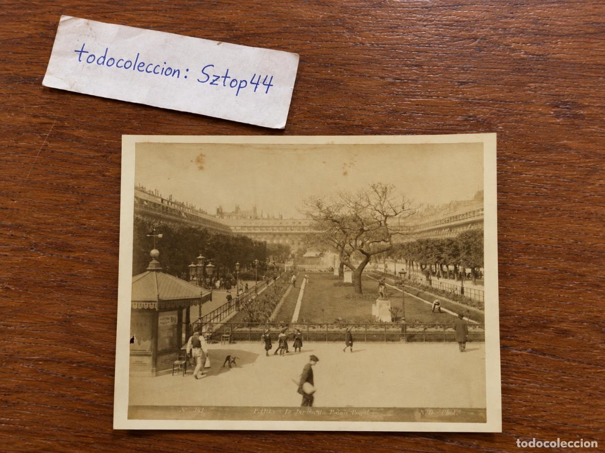 Fotograf&iacute;a antigua: Fotograf&iacute;a Antigua - Paris, Le Jardin du Palais Royal por N.D. Phot (Neurdein) - C. 1890 / &Eacute;poca