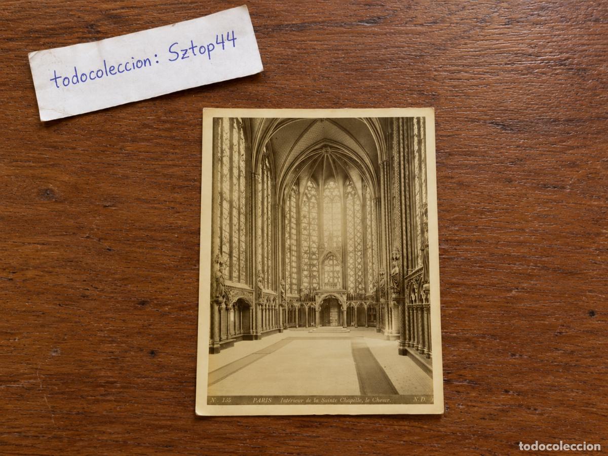 Fotograf&iacute;a antigua: Fotograf&iacute;a Antigua - Paris, Int&eacute;rieur de la Sainte Chapelle, le Choeur por N.D. Phot (Neurdein) - C.