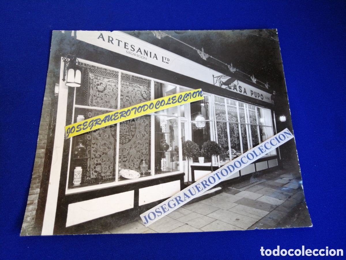 Fotograf&iacute;a antigua: CASA PUPO ARTESAN&Iacute;A (LONDON) ENGLAND FOTOGRAF&Iacute;A ANTIGUA SIGLO PASADO GRAN TAMA&Ntilde;O