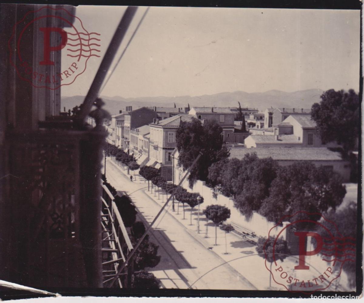 Fotograf&iacute;a antigua: CHILE. FOTO ANTIGUA CHILE VISTA BALCON AVENIDA ARBOLADA BULEVAR 12X10 CM