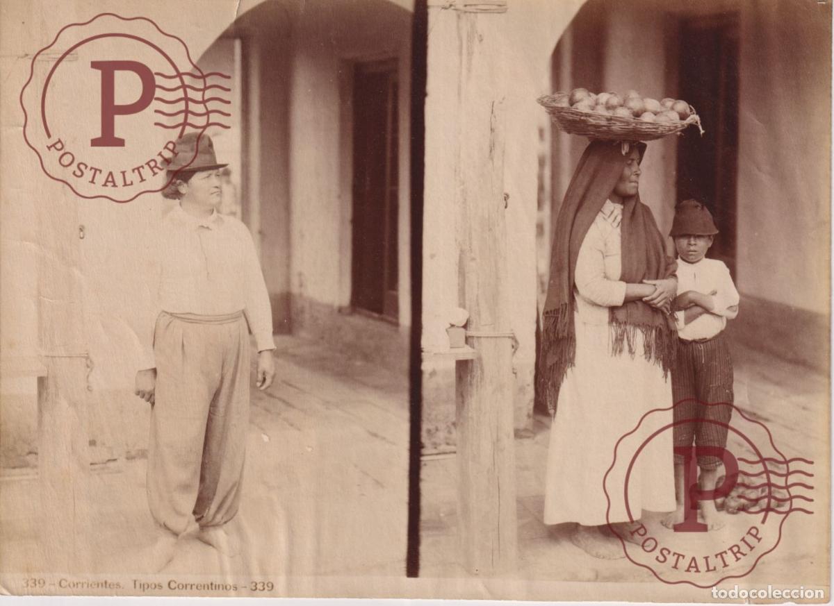 Fotograf&iacute;a antigua: ARGENTINA CORRIENTES TIPOS CORRENTINOS S. RIMATHE FOTO ANTES DE 1900 20,5X15